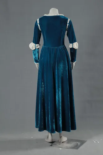 Vista 9 de OURCOSPLAY US Talla para el piso de longitud de la princesa valiente vestido de Mérida Cosplay vestido y carcaj