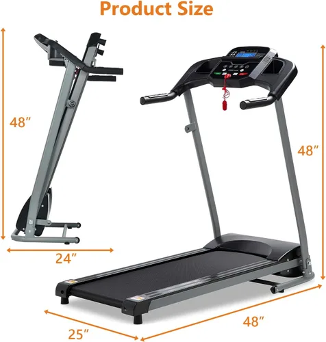Vista 6 de Yangming Caminadora plegable 2 en 1, caminadora de 3.5 HP para debajo del escritorio, sin instalación, cinta de correr plegable compacta
