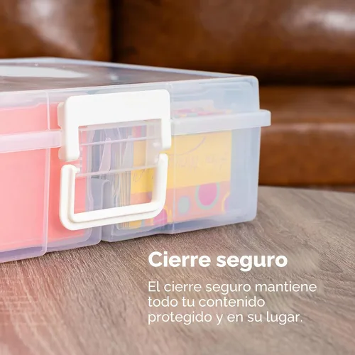 Vista 4 de IRIS USA, Inc. KP-XLPHO 4 "x 6" Photo and Craft Keeper, extra grande, transparente