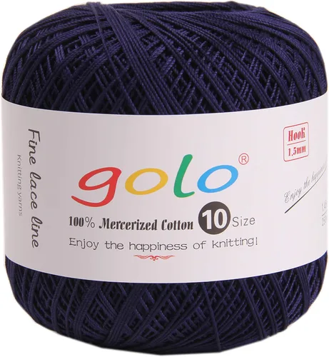 Vista 168 de Golo - 3 bolas de hilo de ganchillo tamaño 10, hilo de crochet para tejer a mano 102