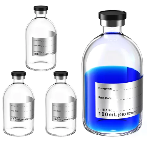 Vista 11 de Biomed Solutions Vial estéril vacío sellado con tapón de goma de butilo y cierre superior, tubo de vidrio de borosilicato tipo 1, empaquetado