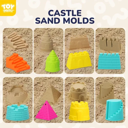 Vista 5 de TOY Life Juguetes de playa para niños de 4 a 8 años, juguetes de arena para niños pequeños de 1 a 3 años, juguetes de playa para niños pequeños de 1