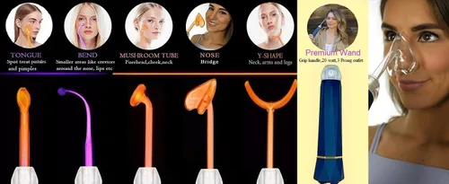 Vista 2 de Lift Wand 2.0 - Varita facial antienvejecimiento para terapia cutánea de hasta 20 vatios de potencia, incluye 5 accesorios con accesorio exclusivo