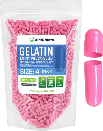 Vista 27 de XPRS Nutra Cápsulas vacías tamaño 4 – 100 cápsulas pequeñas de gelatina vacías – Pastillas de relleno de cápsulas de bricolaje – Cápsulas de gel
