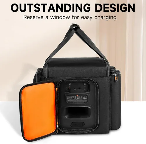 Vista 4 de Funda de transporte para viaje compatible con JBL Partybox Encore Essential