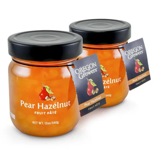 Vista 13 de Oregon Growers Paté de fruta de pera y limón - Mermelada de limón y pera, conservas naturales hechas con azúcar real, gelatina de frutas, combina