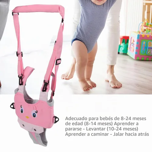 Vista 3 de Arnés para caminar para bebé, andador de bebé, arnés de mano para niños pequeños, cinturón protector, ayudante de asistente de ayudante de pie