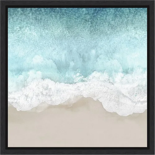 Vista 8 de Amanti Art Lienzo enmarcado para pared, 16 x 16 pulgadas, olas del océano II, por Maggie Olsen, lienzo enmarcado para pared, obras de arte de playa