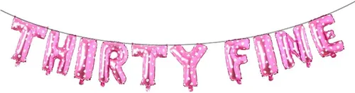Vista 8 de Cartel de 30 globos finos para fiesta de cumpleaños de 30 años para hombres y mujeres, decoración de fiesta de cumpleaños de 30 años, decoración