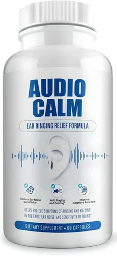 Vista 9 de Audio Calm - Alivio de tinnitus para oídos zumbidos, vitaminas para la salud del oído, solución natural para aliviar el tinnitus, alivio rápido
