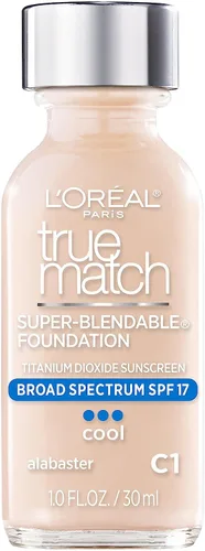 Vista 25 de L'Oréal Paris True Match - Maquillaje supermezclable, alabastro, 1 onza líquida Alabaster