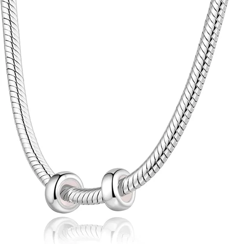 Vista 3 de Lovans 925 cuentas de goma espaciador de plata esterlina para pulseras Pandora DIY