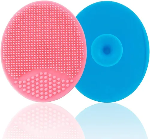 Vista 6 de Cepillo exfoliante y exfoliante facial de silicona, cepillo de limpieza facial para puntos negros, acné, poros, tapa de cuna, cuidado de la piel