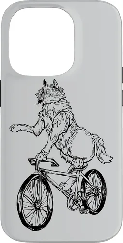 Vista 17 de Wolf Cycling Bicycle Funny Animal Cyclist Biking Bike Case for iPhone 17