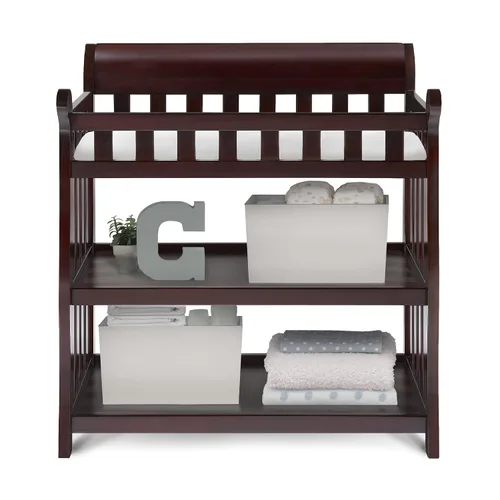 Vista 5 de Delta Children Eclipse - Cambiador con almohadilla, color Espresso Cherry