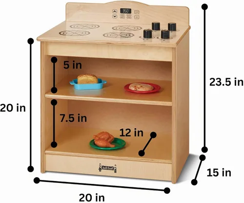 Vista 3 de Jonti-Craft 2429JC Toddler Estufa de la cocina