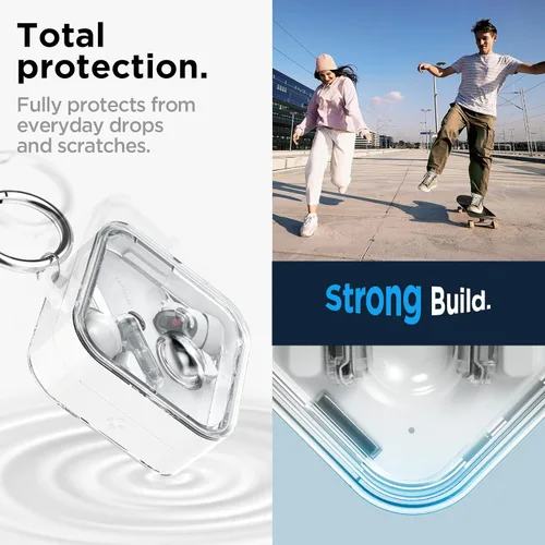 Vista 4 de Spigen Funda ultra híbrida diseñada para Nothing Ear 2 (2023) Funda transparente antiamarilleamiento - Blanco azabache
