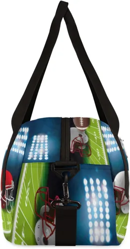 Vista 5 de Bolsas de lona para niños y niñas, adolescentes, bolsa de gimnasio deportiva para fines de semana, viajes, gimnasia, baile, ballet, casco de fútbol