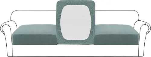 Vista 37 de Flamingo P Funda de cojín elástica de alta estiramiento para asiento de sofá, protector de muebles para sofá, funda de sofá suave y flexible