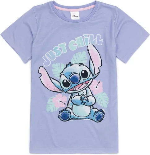 Vista 6 de Disney Lilo And Stitch - Conjunto de 2 pijamas para niñas, diseño animado de alienígena, pantalones cortos, ropa de dormir