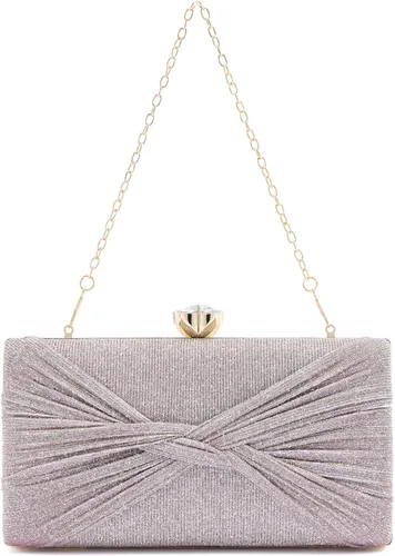 Vista 3 de YAPAIOU Bolso de mano de noche brillante para mujer, bolso de mano con purpurina de diamantes de imitación, bolso de boda, bolso de cóctel y fiesta