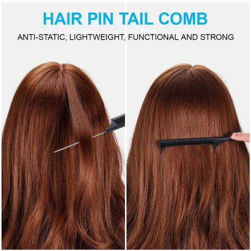 Vista 5 de Topsy Tail - Juego de herramientas para el cabello de IKOCO - 400 bandas para el cabello, 2 herramientas de peinado de bucle, peine de cola de rata