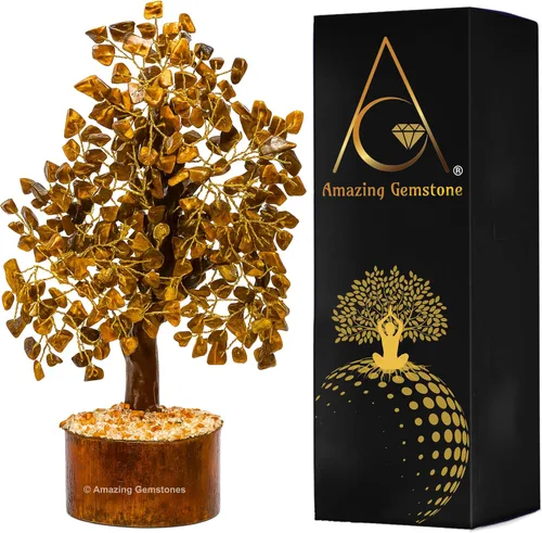 Vista 23 de Árbol de la vida con múltiples piedras preciosas naturales curativas de primera calidad, bonsái de Feng Shui, para decoración del hogar y la oficina