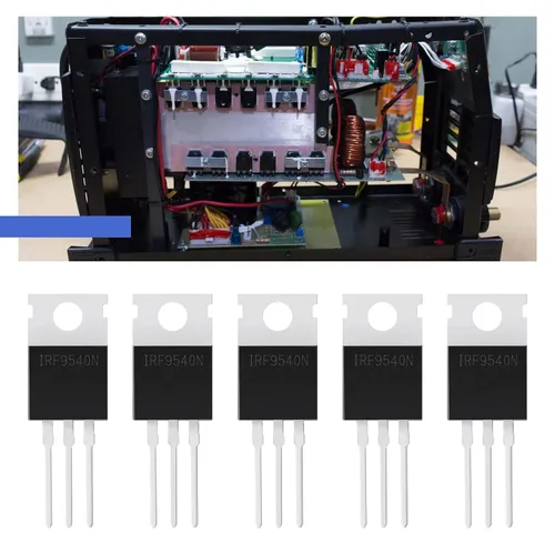 Vista 4 de ECSiNG 20pcs IRF9540 MOSFET transistor MOSFET Tubos de efecto de campo 23A 100V 3 Pin P-Channel Rectificador Accesorios Electrónicos Reemplazo