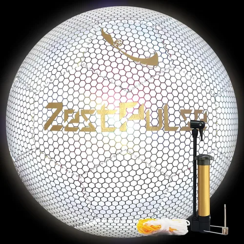 Vista 11 de Balón de fútbol holográfico reflectante tamaño 3, 4 y 5 para niños y adultos, alta visibilidad para juegos nocturnos y entrenamiento, regalo ideal
