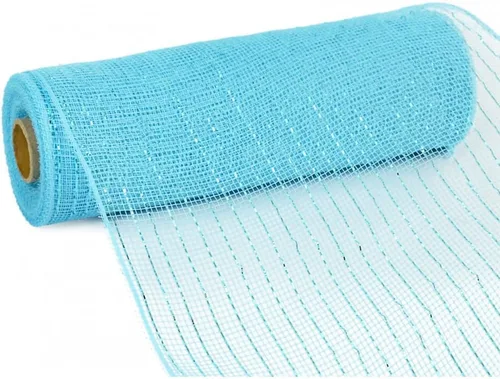 Vista 25 de Cinta decorativa de malla de yute de poliéster de 10 pulgadas x 30 pies (rayas naturales marrones y blancas con hilo de algodón): RY800348
