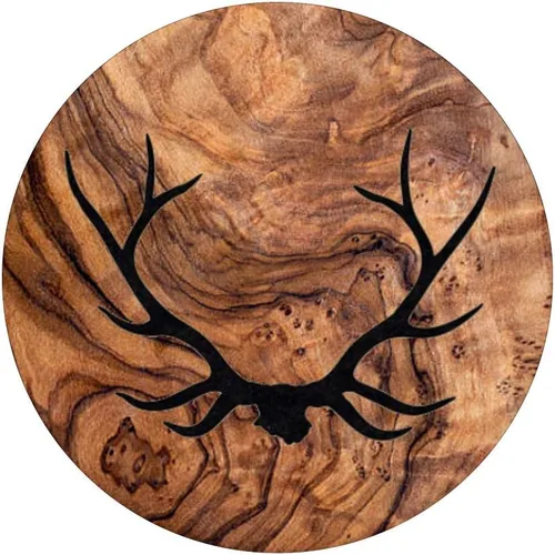 Vista 3 de Bull Elk Skull - Antillos para trofeo (madera de calavera, agarre y soporte para teléfonos y tabletas)