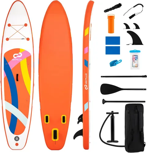 Vista 13 de Goplus Inflatable Stand Up Paddle Board w/SUP Paddleboard Accessories