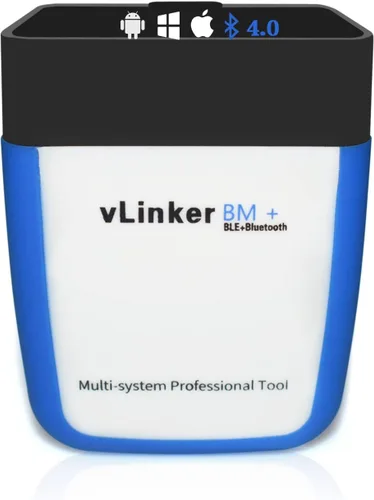Vista 9 de Vgate vLinker BM OBD2 - Lector de código Bluetooth, herramienta de escaneo OBDII para Android y Windows, hecho para BimmerCode