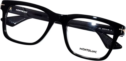 Vista 5 de Mont Blanc MB0266O 005 54 Nuevos Gafas para Hombre, Negro