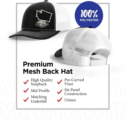 Vista 3 de WYR Wear Your Roots - Gorra de béisbol para camionero Trucker talla única