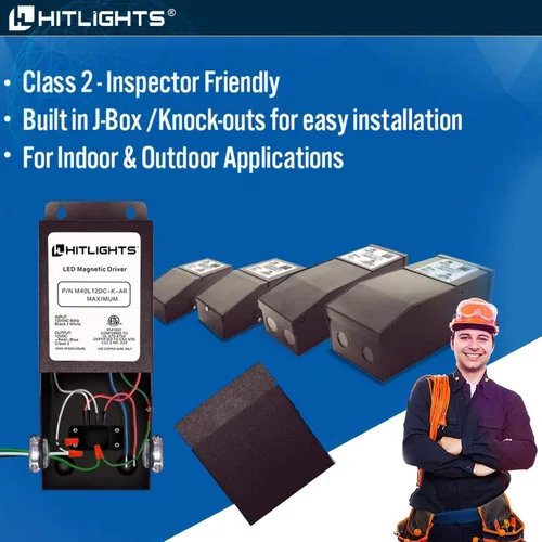 Vista 4 de Controlador de luces LED regulables, transformador 110 V CA-12 V / 24 V CC, alimentación de baja tensión, compatible con Lutron y Leviton, cocinas