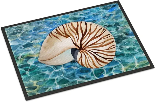 Vista 75 de Caroline's Treasures BB5366MAT - Tapete para puerta delantera de 18 x 27 pulgadas, para interiores y exteriores, antideslizante, lavable, de pelo