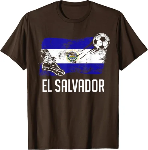 Vista 52 de Camiseta salvadoreña con bandera de fútbol salvadoreño