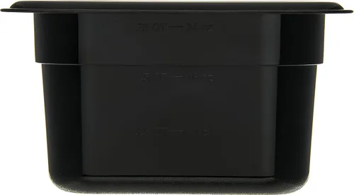 Vista 2 de Carlisle FoodService Products StorPlus - Recipiente de almacenamiento de alimentos de tamaño 1/9 para servir y almacenar alimentos fríos o Negro