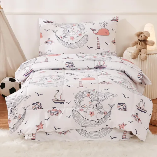 Vista 19 de JSD Juego de ropa de cama infantil de avión