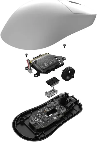 Vista 7 de ENDGAME GEAR OP1w 4k v2 - Ratón inalámbrico para juegos, color blanco