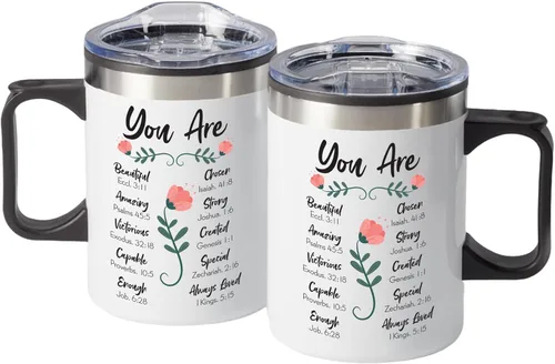 Vista 9 de Taza con versículo bíblico y caja de regalo, regalos cristianos para mujeres de fe, regalos inspiradores para mujeres, regalos religiosos