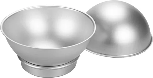 Vista 3 de Hedume Juego de 8 moldes esféricos para tartas, 6.5 pulgadas para hacer bolitas deportivas 3D para crear cualquier pastel en forma de bola, incluye