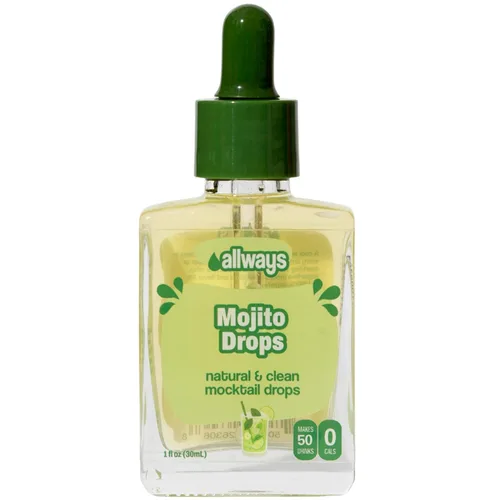 Vista 14 de Allways Drops Potenciador de agua natural de cereza negra Sin azúcar, cero calorías, fruta de monje endulzada Botella de vidrio para hidratación