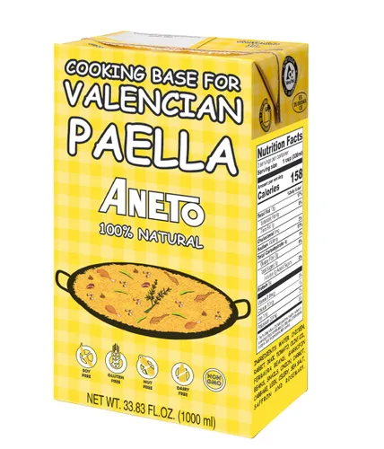 Vista 5 de Aneto Caldo base de cocina de paella valenciana, 33.83 onzas líquidas