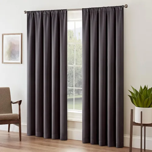 Vista 11 de Eclipse Cortina Sólida Thermapanel para Oscurecer Habitaciones con Bolsillo para Barra, Cortina de Ventana para Dormitorio y Sala de Estar