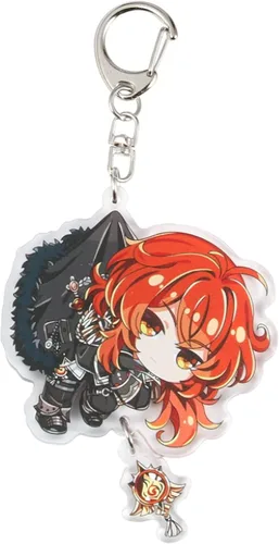 Vista 6 de Genshin Impact - Juego de llaveros de acrílico con diseño de anime diseño de cosplay y visión personalizado para hombres y mujeres paquete de 6 A 6