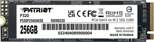 Vista 7 de Patriot P320 128GB PCIe Gen 3x4 M.2 2280 SSD