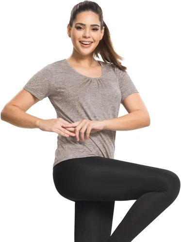 Vista 2 de MISS FORTUNE Active Wear Yoga Top Cool Dry Workout Shirt Ropa de ejercicio