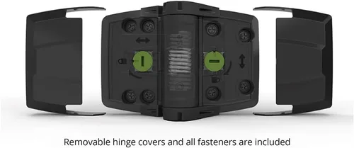 Vista 6 de D&D Technologies TCHDMA1S3BT TruClose Bisagras de puerta resistentes multiajustables, cierre automático, ajustable en 3 direcciones, para puertas